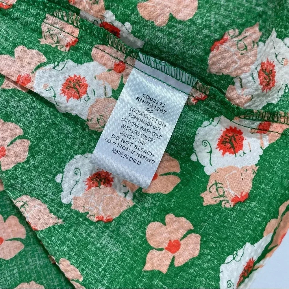 TCEC Met You In Summer Floral Mini Dress Green - Picture 4 of 7